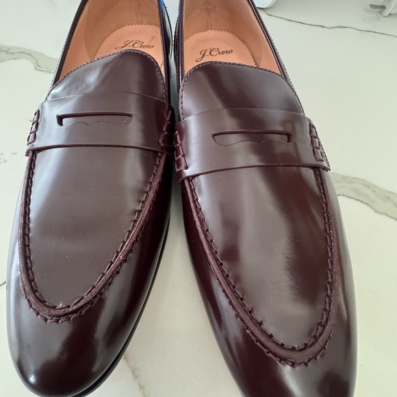 J.Crew Beet Academy Penny Loafers Size 9 - Picture 3 of 8